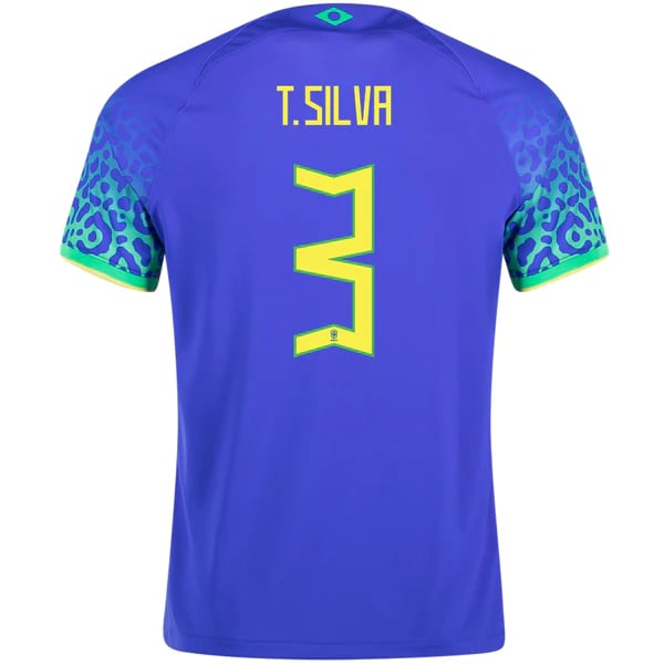 Kinder T.SILVA Brasilien 2022/23 Auswärtstrikot