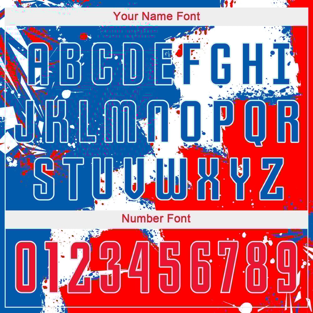 Sublimation Red-White Uniform Soccer Custom Jersey Royal