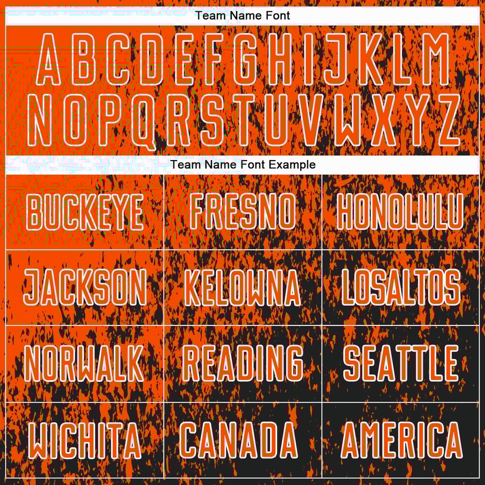 Art Jersey Sublimation Orange Soccer Uniform Fragment Abstract Custom Black-White