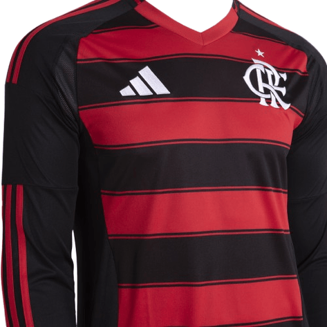 Herren Flamengo 2025 Heim Langarmtrikot