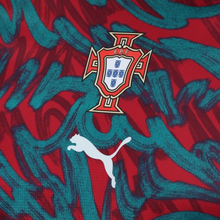 Remera pre partido tercera Portugal 2026 rojo niño