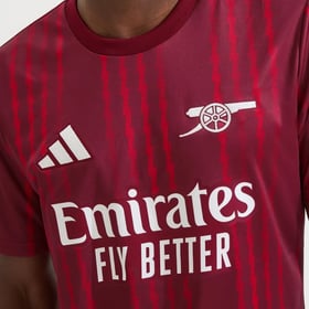 Damen Arsenal 2025/26 Drittes Aufwärmtrikot – Rot