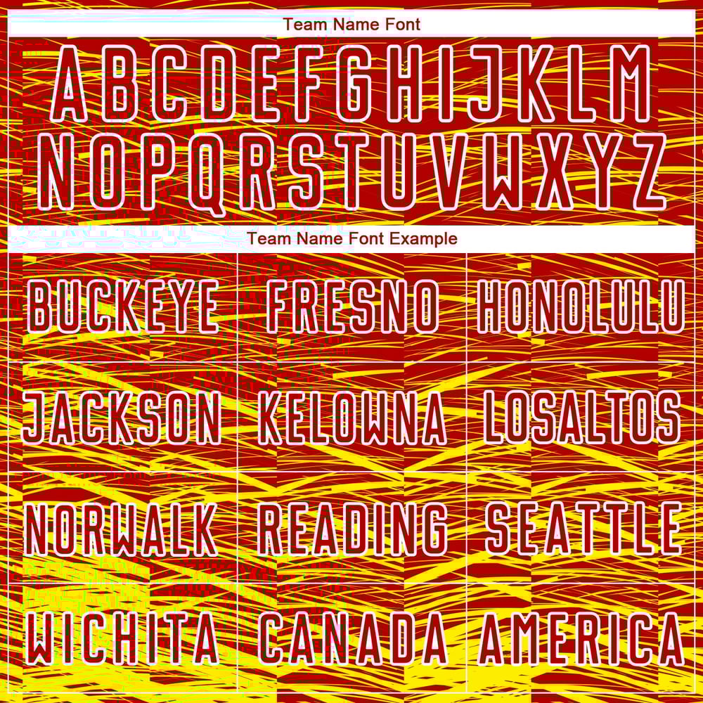 Jersey Soccer Sublimation Line Red Custom Light Uniform Yellow-White