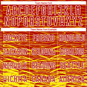 Jersey Soccer Sublimation Line Red Custom Light Uniform Yellow-White