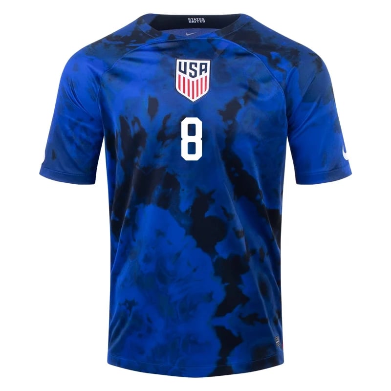 Weston McKennie #8 USMNT Auswärtstrikot Weltmeisterschaft 2022