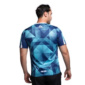 Damen Cruz Azul 2025/26 Drittes Aufwärmshirt – Türkis/Marineblau