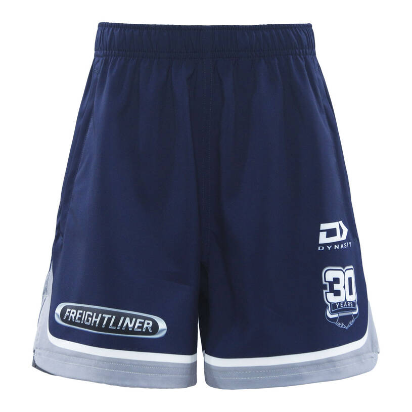 Kid's North Queensland Cowboys 2025 Third Gym Shorts - Navy