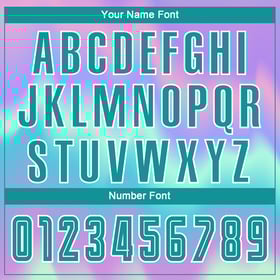 Teal-White Custom Jersey Tie Soccer Uniform Dye Sublimation