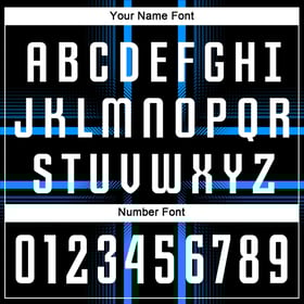 White-Light Black Uniform Jersey Blue Sublimation Custom Soccer