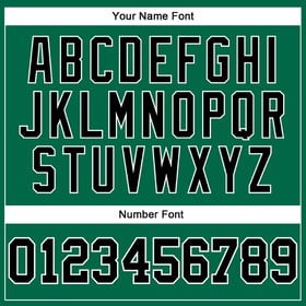 Camiseta de béisbol Kelly Green personalizada auténtica, sin mangas, negra y blanca