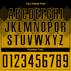 Custom Sublimation Uniform Black Gold Soccer Jersey