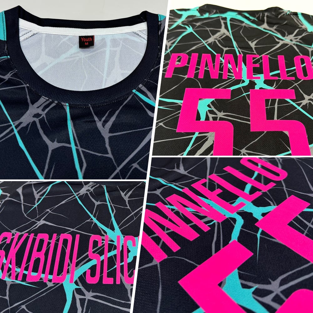 Soccer Black Pink-Aqua Jersey Sublimation Uniform Custom