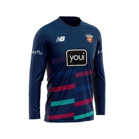 Men's Brisbane Lions 2025 Third Authentic Long Sleeve Training Shirt