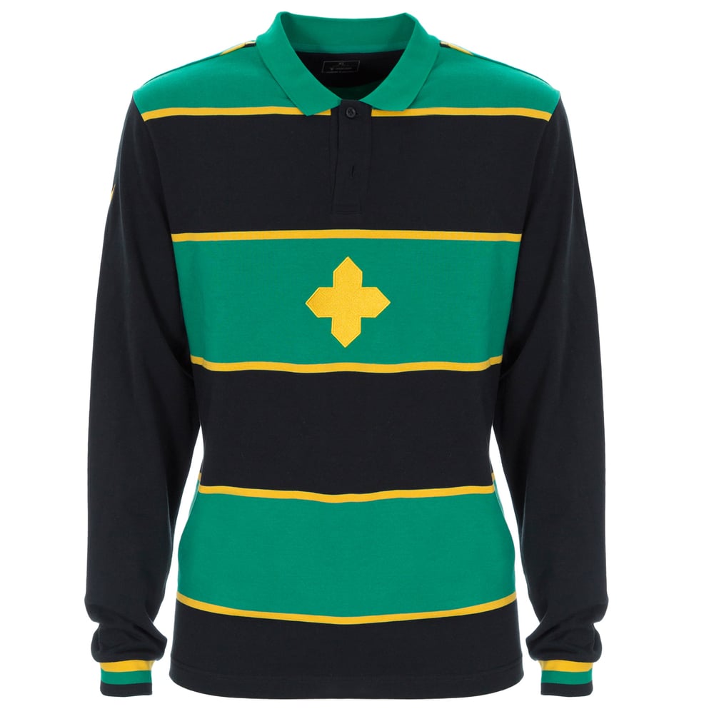 Men's Northampton Saints 2024/25 Home Cotton Long Sleeve Shirt