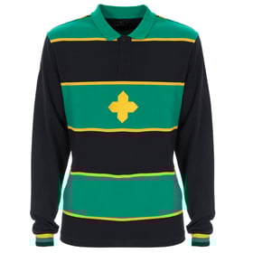 Men's Northampton Saints 2024/25 Home Cotton Long Sleeve Shirt