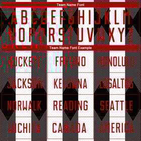 Line Jersey Red-Black Soccer Custom Sublimation Uniform White