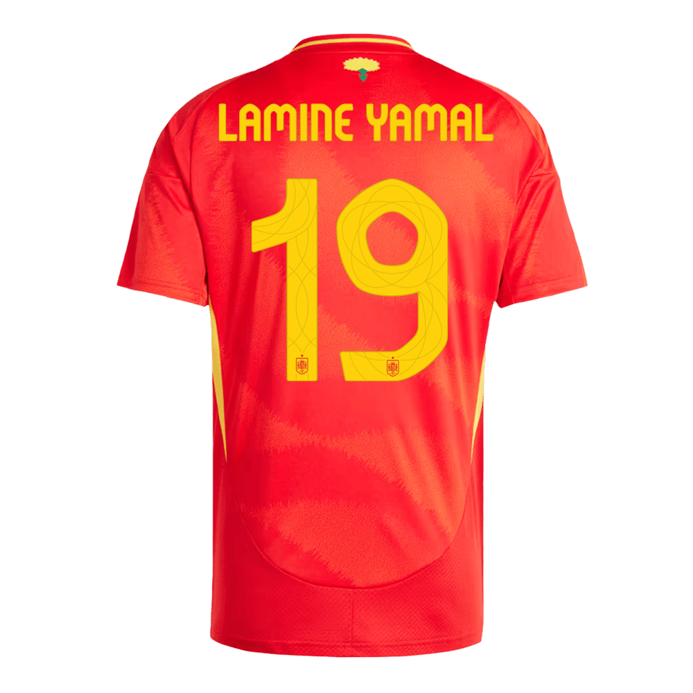LAMINE YAMAL #19 Spanien Heimtrikot EURO 2024