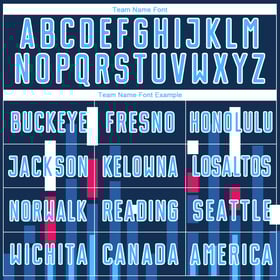 Lines Soccer US Sky Blue-White Blue Custom Sublimation Uniform Navy Jersey