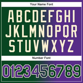 Camiseta de béisbol morada-crema personalizada, moda, degradado, auténtico, verde