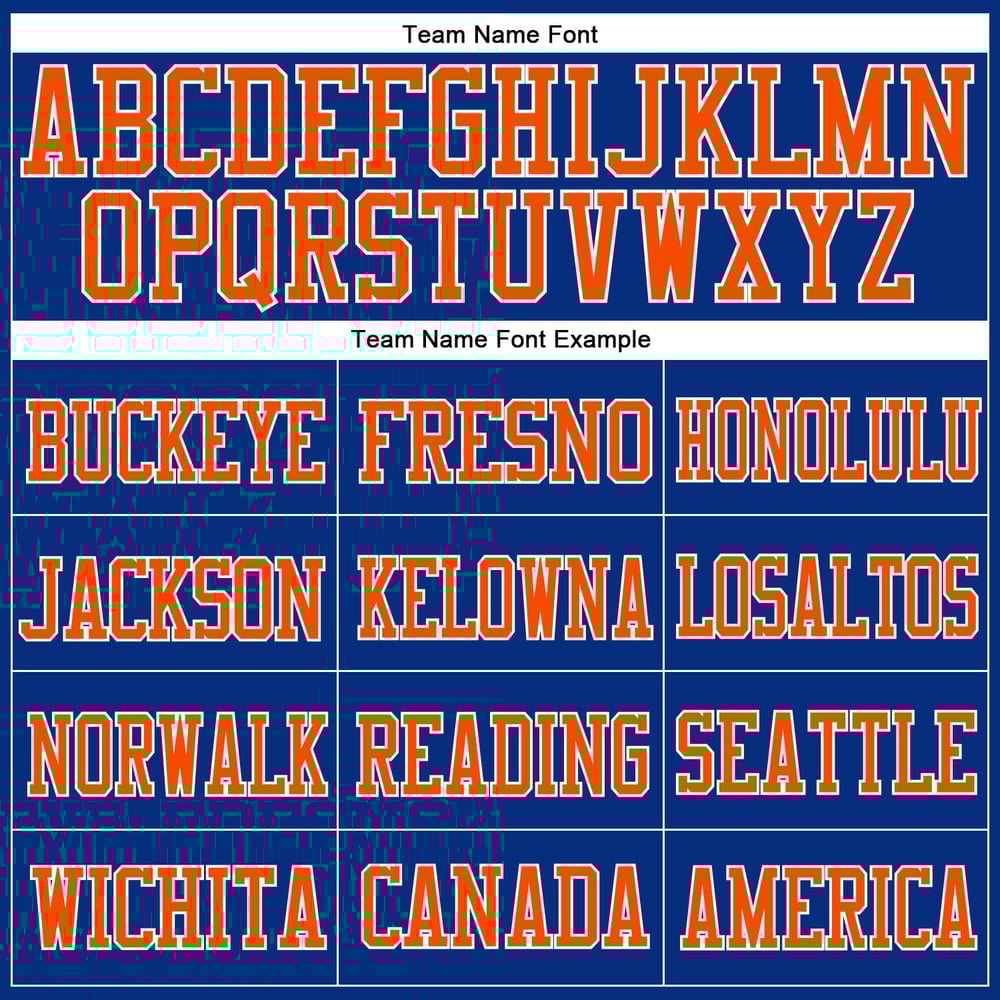 Custom Orange-White Mesh Jersey Royal Football Authentic