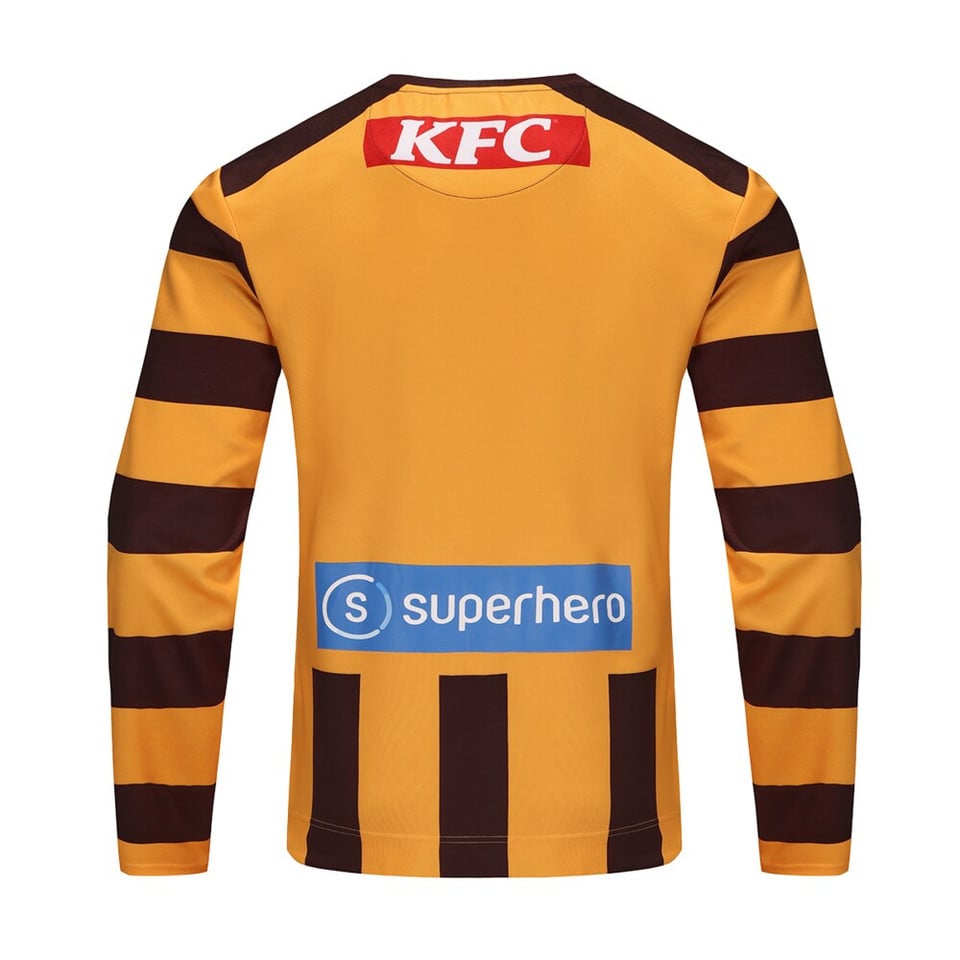 Kid's Hawthorn Hawks 2025 Home Long Sleeve Guernsey