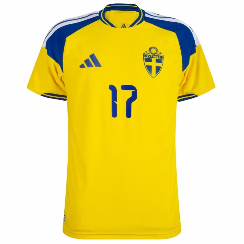Herr Sverige 2026 Hemma Authentic Världscup Tröja GYÖKERES #17