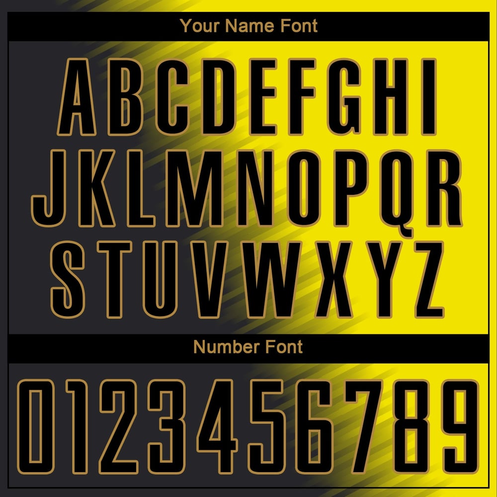 Soccer Sublimation Uniform Custom Black-Old Gold Gold Jersey