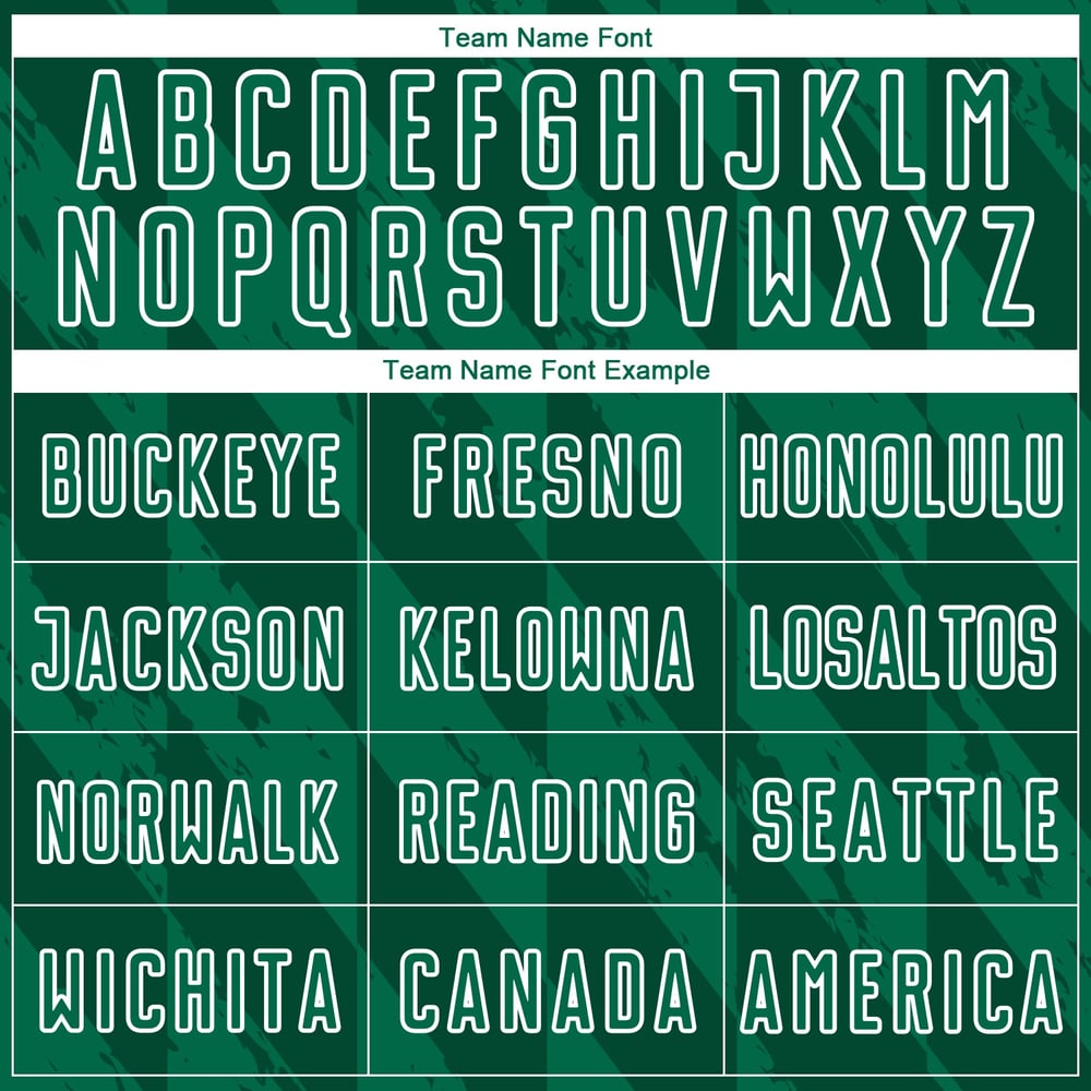 Uniform Shapes Green Custom Kelly Sublimation Jersey Geometric Soccer White