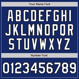 Camiseta de béisbol auténtica personalizada en blanco y negro, color azul marino