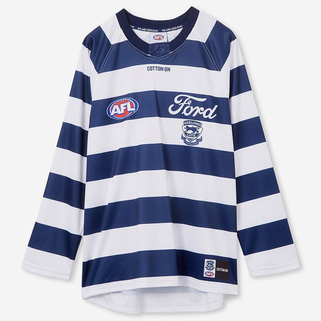 Kid's Geelong Cats 2024 Third Authentic Long Sleeve Guernsey