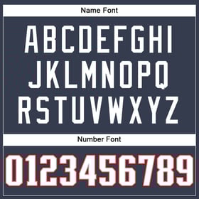 Custom Football Navy Mesh White-Red Jersey Authentic