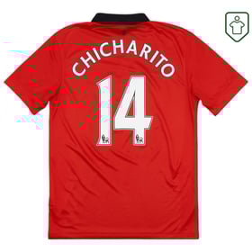 Men's Manchester United 2013/14 Home Retro Shirt Chicharito #14