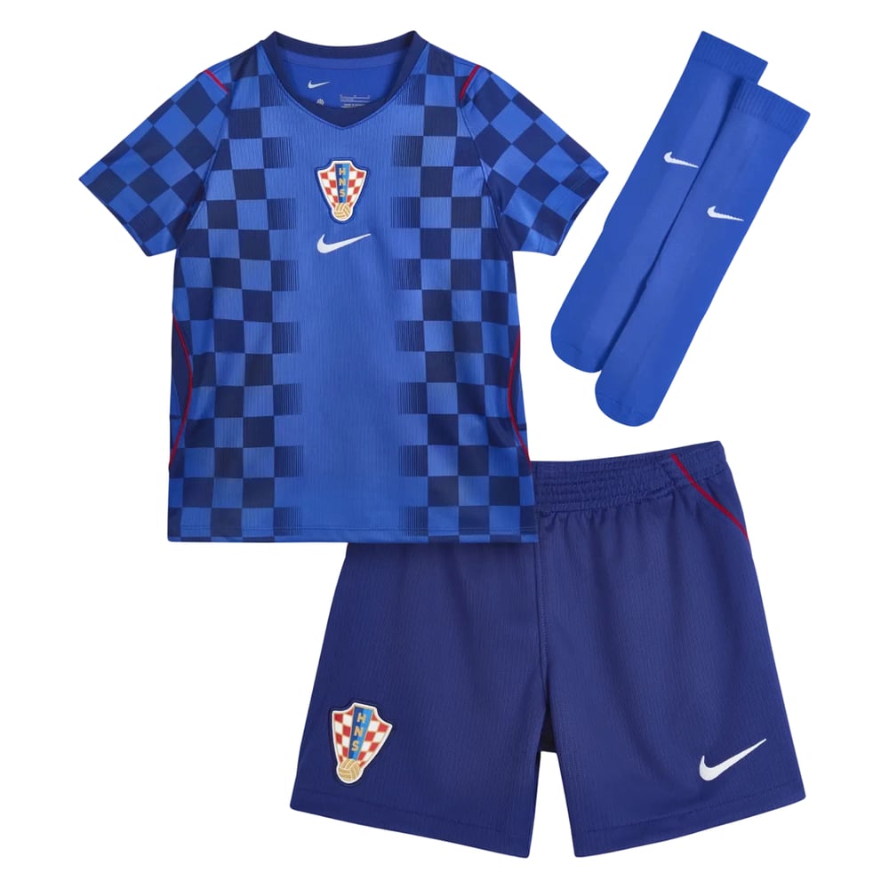 Conjunto infantil Croacia 2026 Copa del Mundo visitante