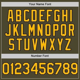 Sleeveless Gold-Black Jersey Service To Olive Authentic Salute Baseball Custom