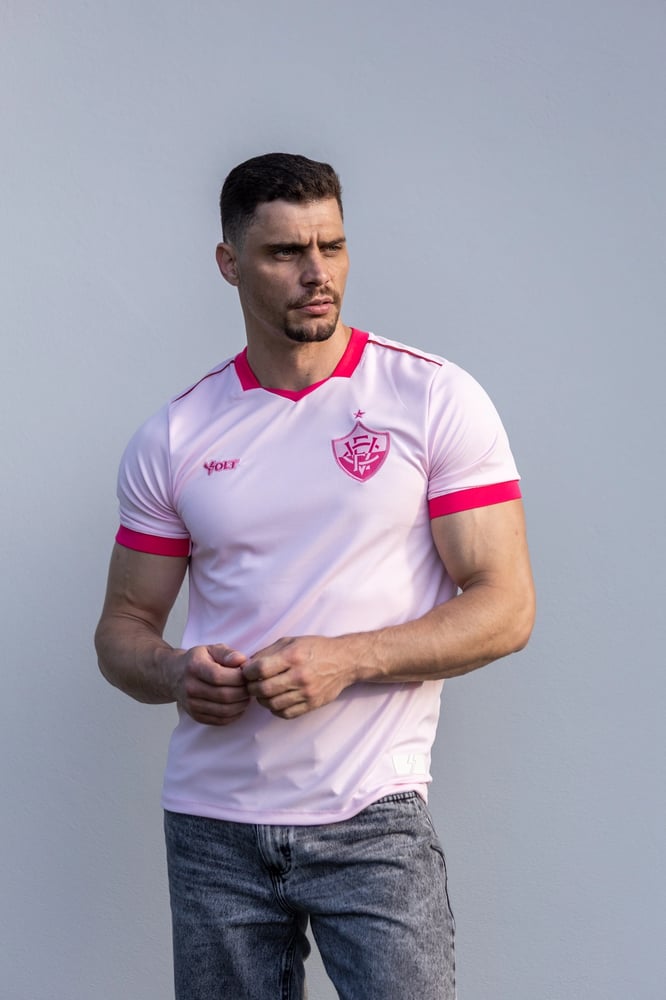 Damen Vitória 2025 Drittes Pink-October-Trikot