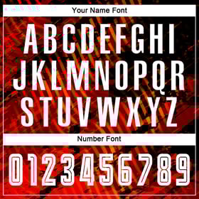 Jersey Red Custom Sublimation White-Black Soccer Uniform