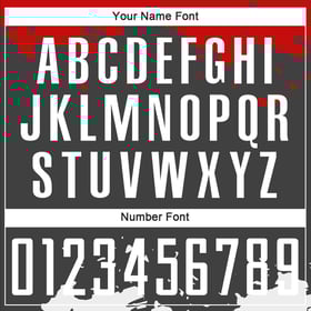 Jersey White-Red Uniform Black Sublimation Soccer Custom