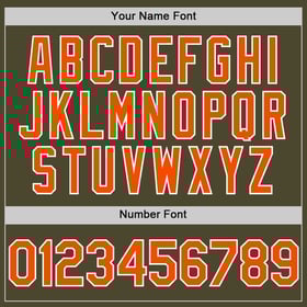 Salute Orange-White Custom To Olive Authentic Service Jersey Baseball Sleeveless