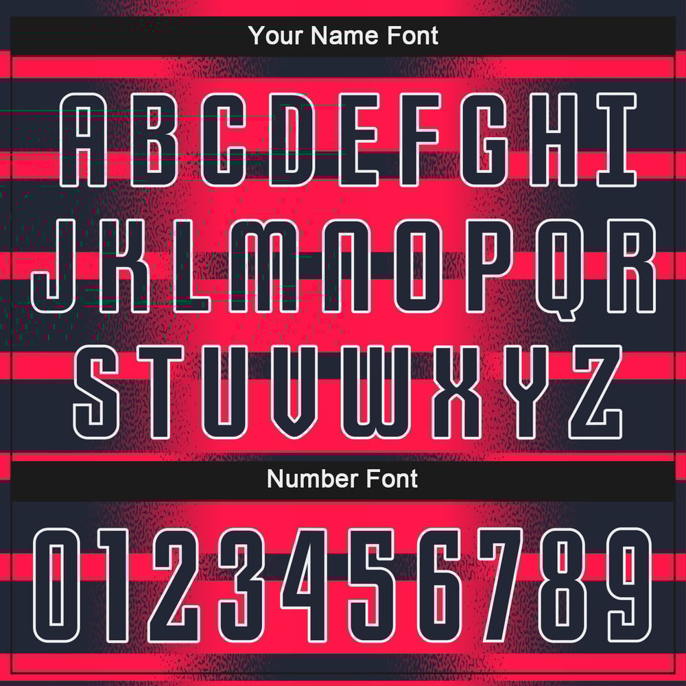 Jersey Custom Sublimation Red Soccer Uniform Navy-White