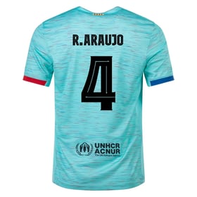 Barcelona #4 Ronald Araujo Drittes Trikot 23/24