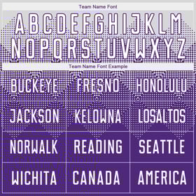 Uniform Sublimation Jersey Purple White Soccer Custom