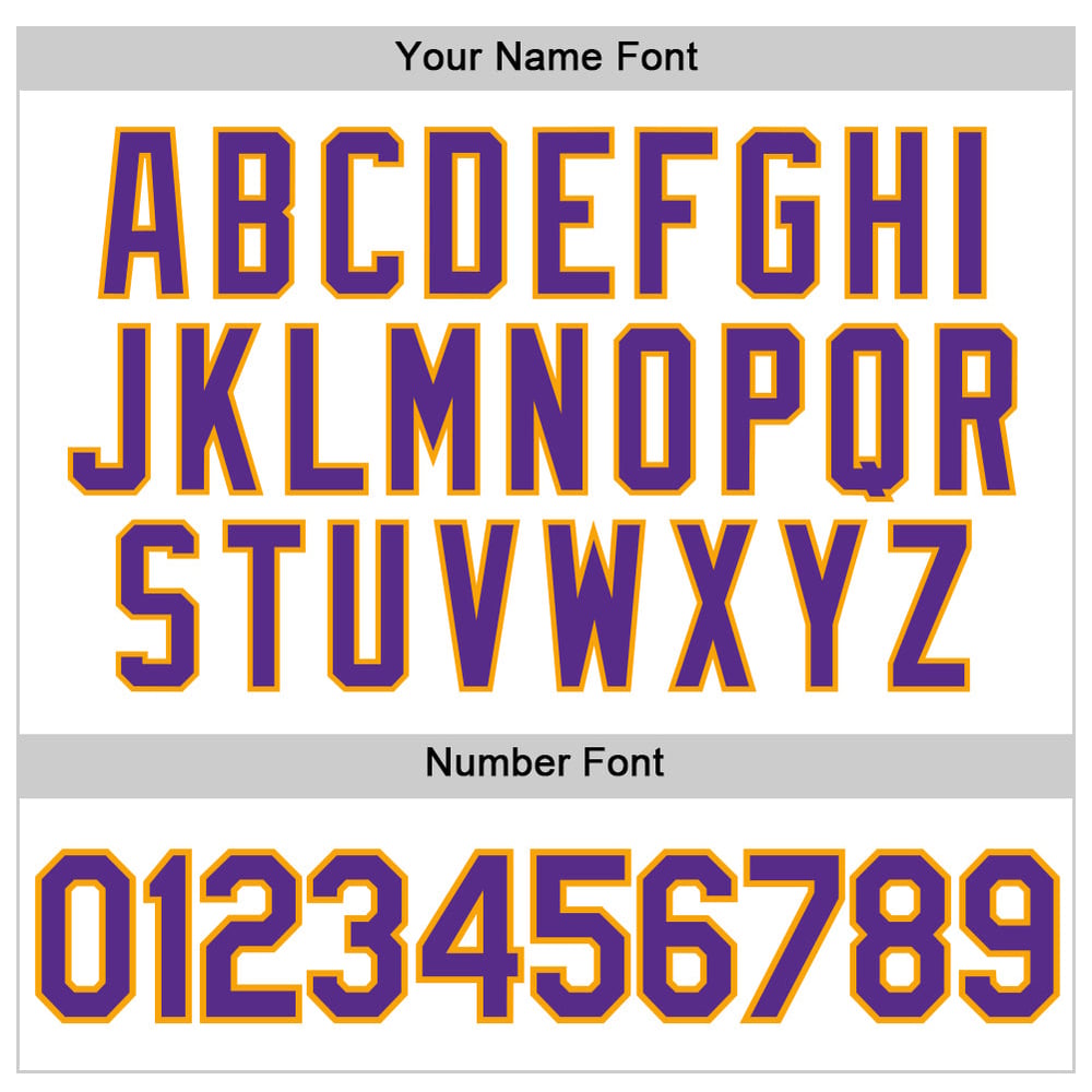 Purple-Gold Authentic Baseball Sleeveless Custom White Jersey