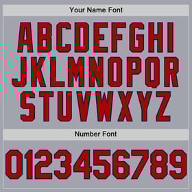 Jersey Custom Sleeveless Red-Navy Gray Authentic Baseball