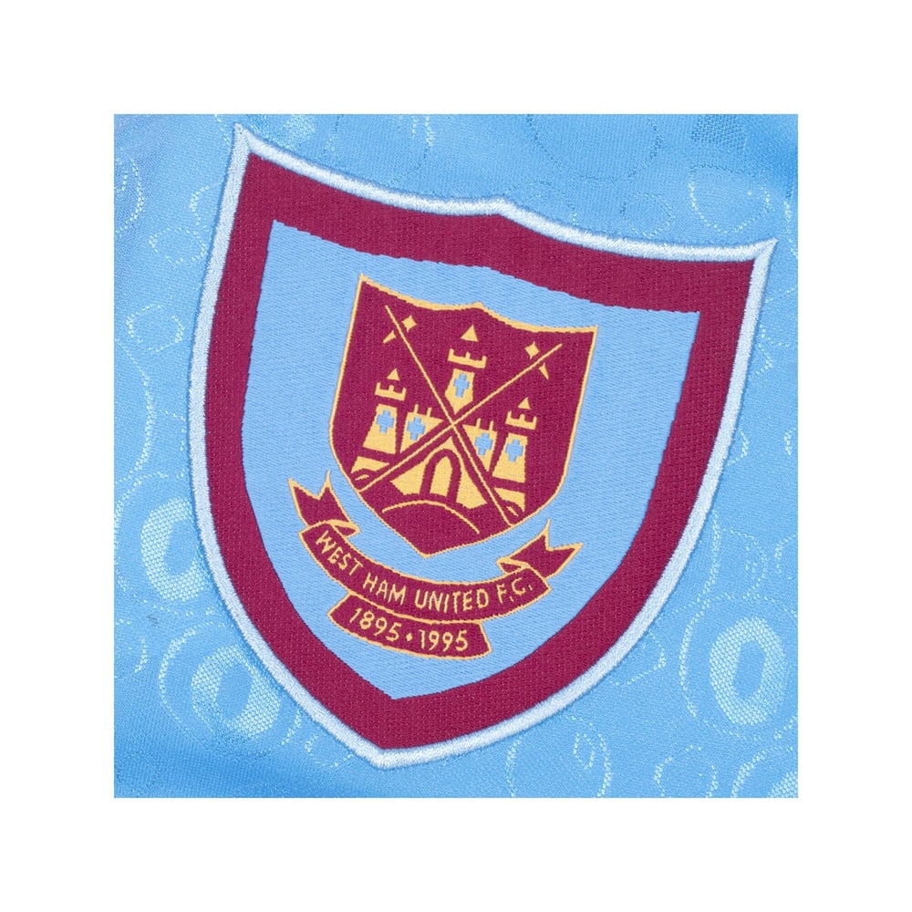 Herren West Ham United 1995 Jubiläums Auswärts Retro Shirt - Himmelblau