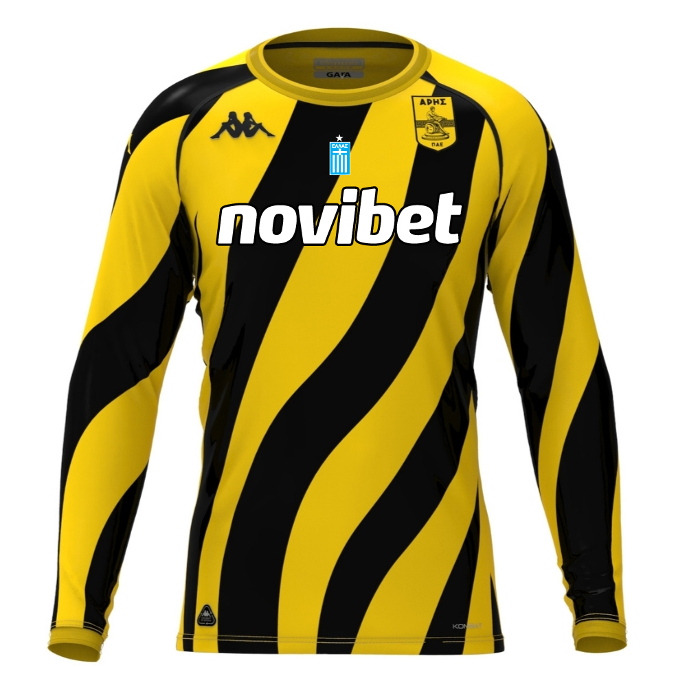 Men's Aris FC 2024/25 Home Long Sleeve Shirt