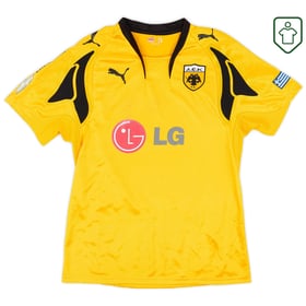 Men's AEK Athens 2007/08 Home Retro Shirt Rivaldo #10