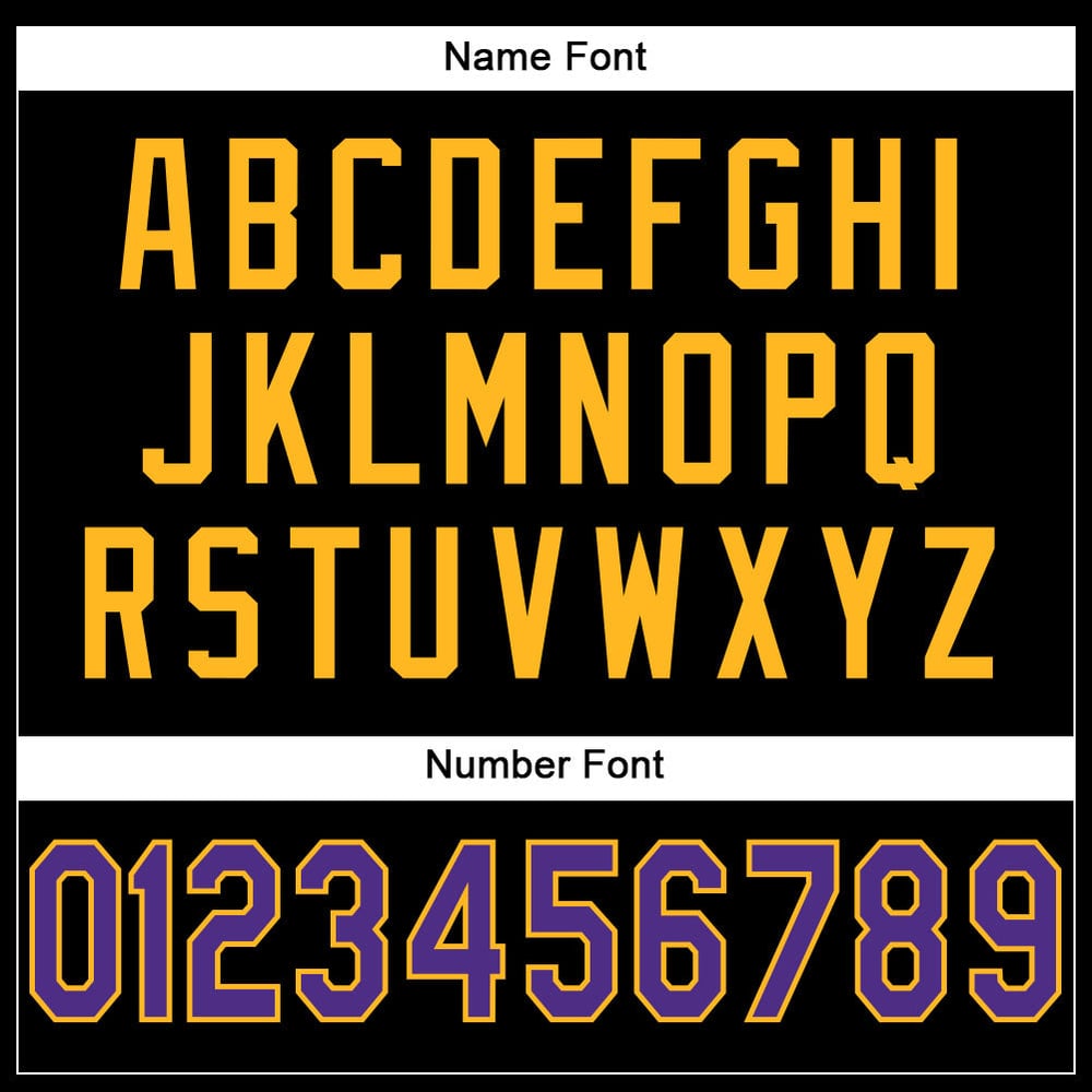 Mesh Football Jersey Custom Authentic Purple-Gold Black