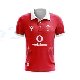 Men's Wales Rugby 2024 Home Polo Shirt