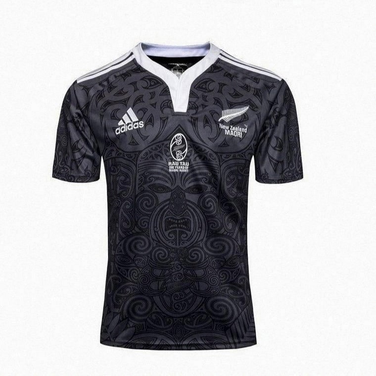 Women's Maori All Blacks 100th Anniversary Personalized Jersey