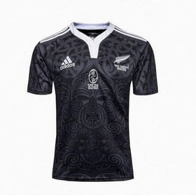Women's Maori All Blacks 100th Anniversary Personalized Jersey